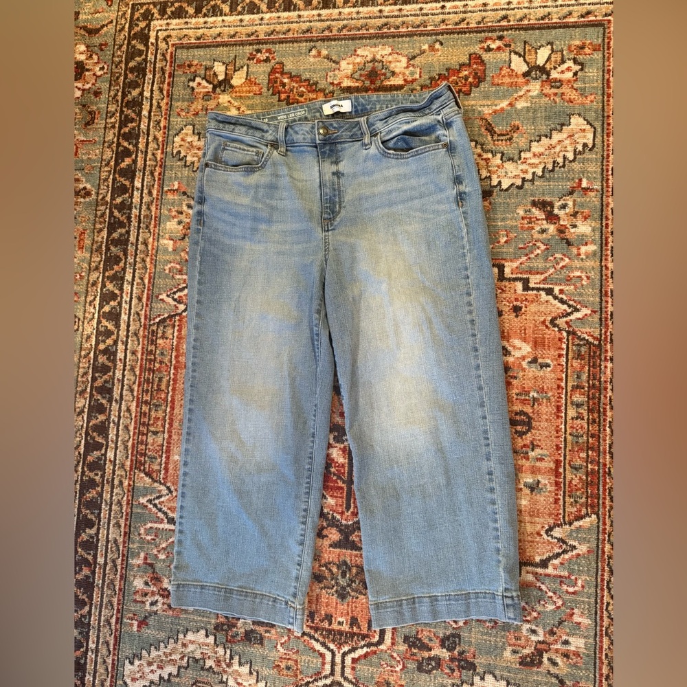 Sonoma Wide Leg Crop Jeans 16